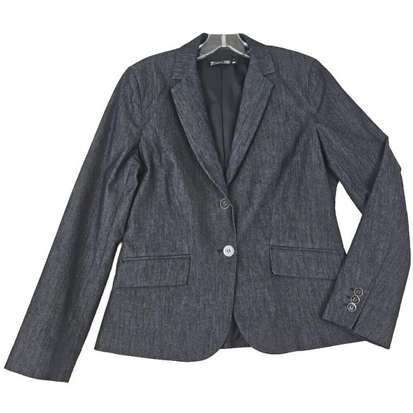 7th Avenue Design Studio ~Woman Size 8~ Blue Jean Color Blazer Jacket NWOT. - Picture 4 of 12